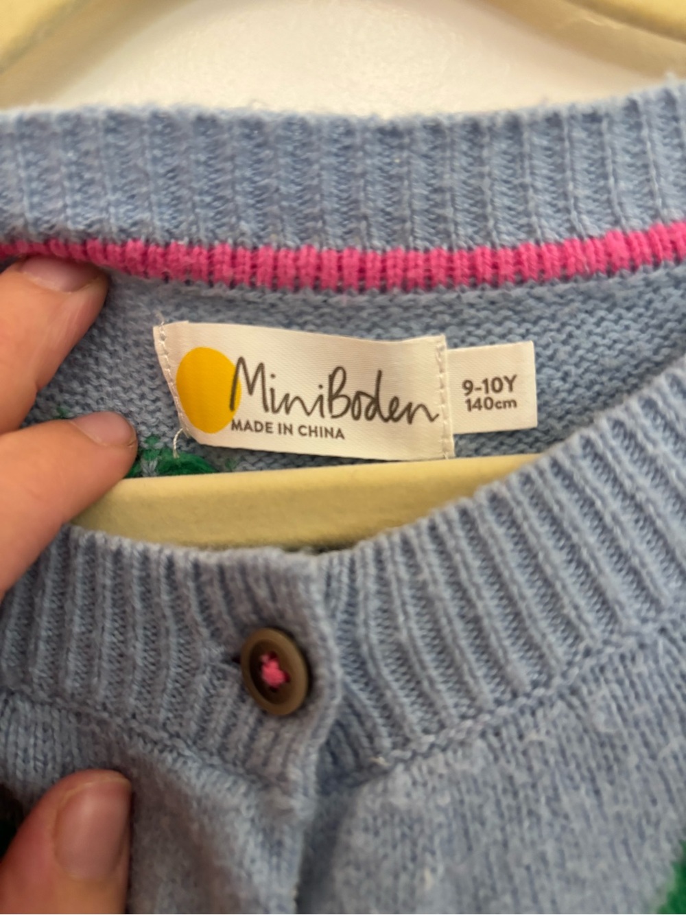 Mini Boden Zig Zag Cardigan Sweater 9-10 year old - Picture 3 of 4